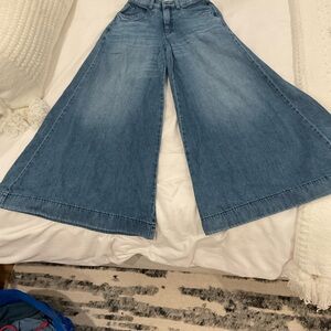 Pilcro Flare Jeans in Light Blue